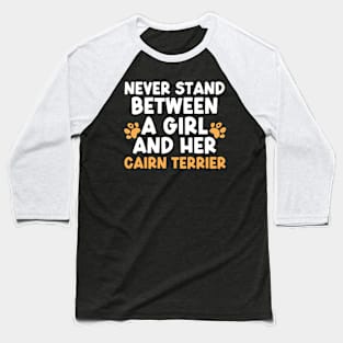 Cairn Terrier Girl Baseball T-Shirt